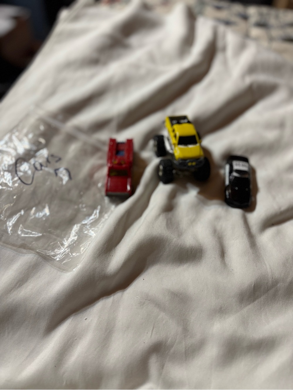 Toy Vehicle Set for Kids — Yellow, Red, Black